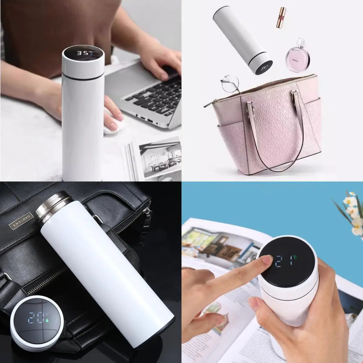 Termo 500 ml con Pantalla de Temperatura – Acero Inoxidable Médico 304