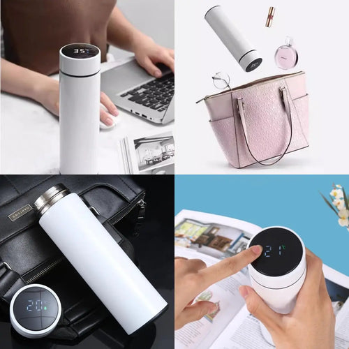 Termo 500 ml con Pantalla de Temperatura – Acero Inoxidable Médico 304