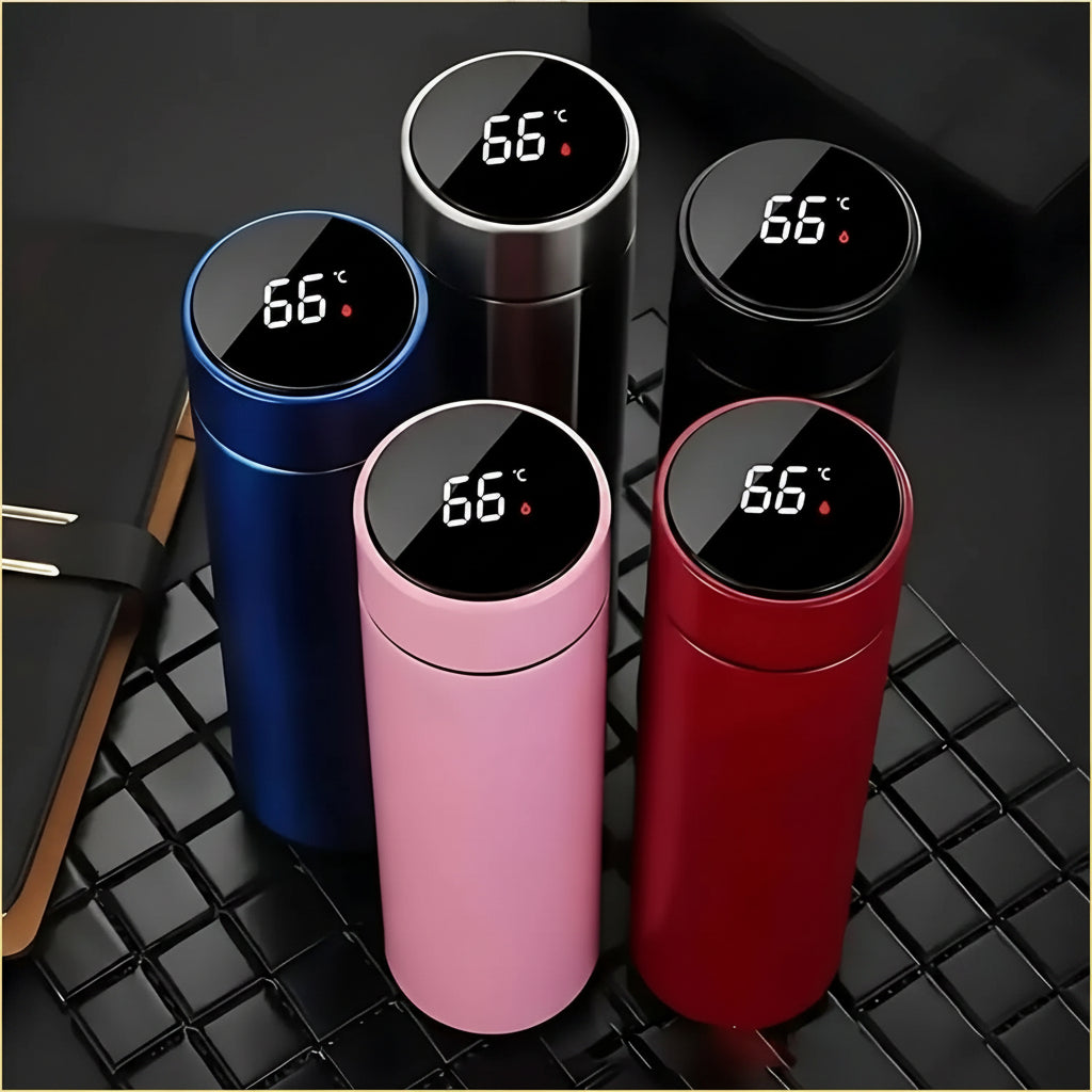 Termo 500 ml con Pantalla de Temperatura – Acero Inoxidable Médico 304
