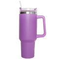 40Oz Mug Tumbler with Handle Insulated Tumbler with Lids Straw Stainless Steel Coffee Tumbler Termos Cup for Travel Thermal Mug