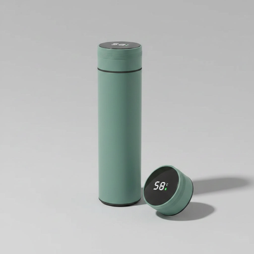 Termo 500 ml con Pantalla de Temperatura – Acero Inoxidable Médico 304