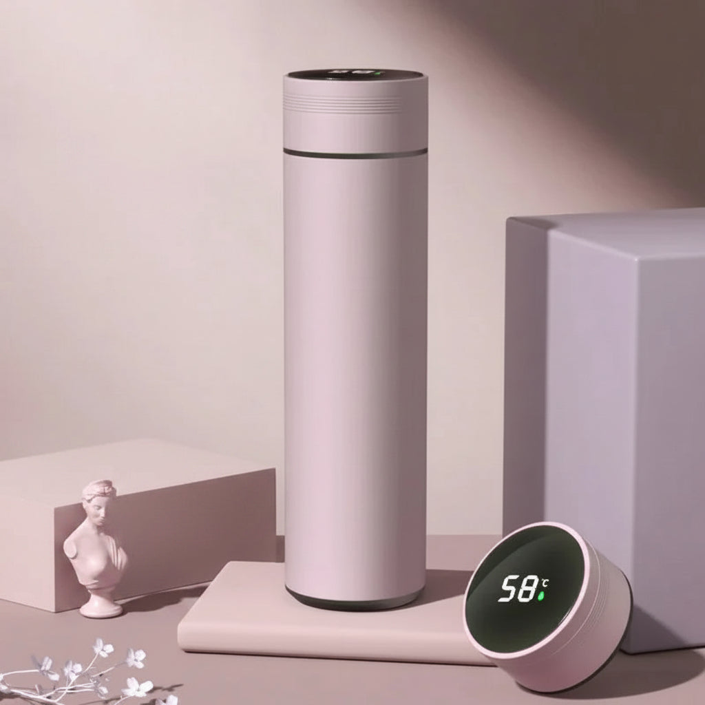Termo 500 ml con Pantalla de Temperatura – Acero Inoxidable Médico 304