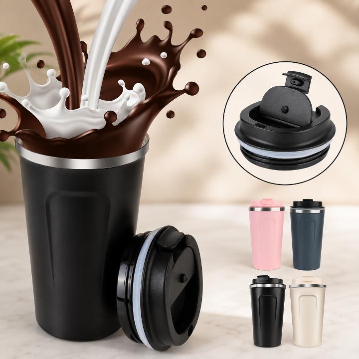 Termo Térmico con Tapa Hermética – 380 ml y 510 ml – Acero Inoxidable